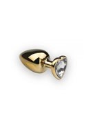 Анальная пробка,Gold Heart Diamond, L 281174 sLash