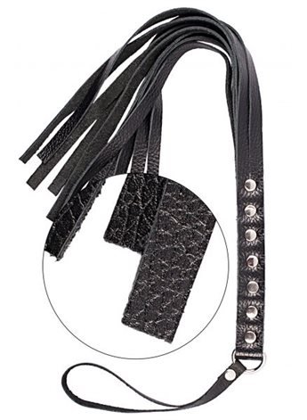 Флогер S&M Fancy Leather Floger, BLACK 280110 sLash