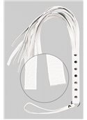 Флогер S&M Fancy Leather Floger, WHITE 280120 sLash