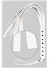 Флогер S&M Fancy Leather Floger, WHITE 280120 sLash
