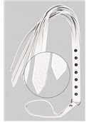 Флогер S&M Fancy Leather Floger, WHITE 280121 sLash