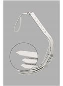Флогер S&M Fancy Leather Floger, WHITE 280121 sLash