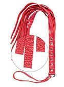 Флогер S&M Fancy Leather Floger, RED 280130 sLash