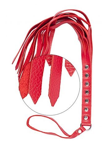 Флогер S&M Fancy Leather Floger, RED 280131 sLash