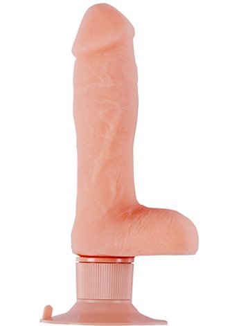 Вибромассажер на присоске REALSTUFF 7INCH VIBRATOR , FLESH DT20935 Dream Toys