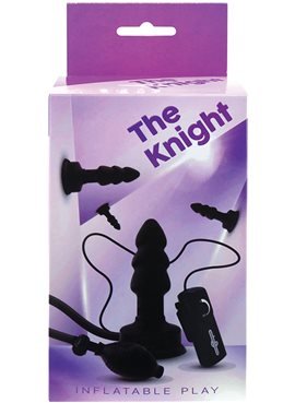Надувной анальный плаг с вибрацией THE KNIGHT INFLATABLE VIBRATING PLUG DT50937 Seven Creations