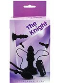 Надувной анальный плаг с вибрацией THE KNIGHT INFLATABLE VIBRATING PLUG DT50937 Seven Creations