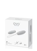 Виброяйцо OVO R1 REMOTE, WHITE/CHROME OVOR1WHT OVO