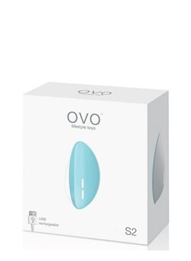 Вибромассажер OVO S2 RECHARGEABLE LAY ON, LIGHT BLUE OVOS2BLU OVO