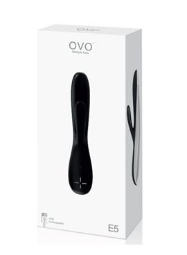 Вибромассажер OVO E5 RECHARGEABLE VIBRATOR, BLACK OVOE5BLK OVO
