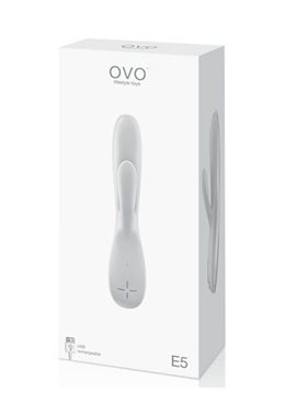 Вибромассажер OVO E5 RECHARGEABLE VIBRATOR, WHITE OVOE5WHT OVO