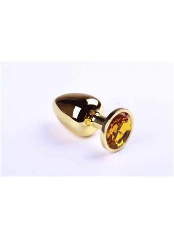 Анальная пробка,Gold Citrine,L 280904 sLash