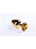 Анальная пробка,Gold Citrine,L 280904 sLash