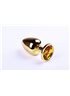 Анальная пробка,Gold Citrine,L 280904 sLash