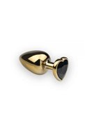 Анальная пробка,Gold Heart Black Diamond, L 281171 sLash