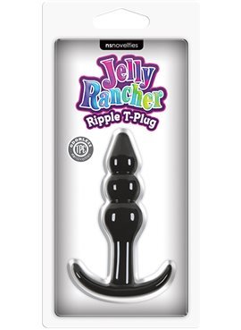 Плаг JELLY RANCHER T-PLUG RIPPLE, BLACK T280085 NS Novelties