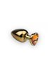 Анальная пробка,Gold Heart Citrine, L 281183 sLash