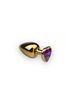 Анальная пробка,Gold Heart Amethyst, M 281190 sLash