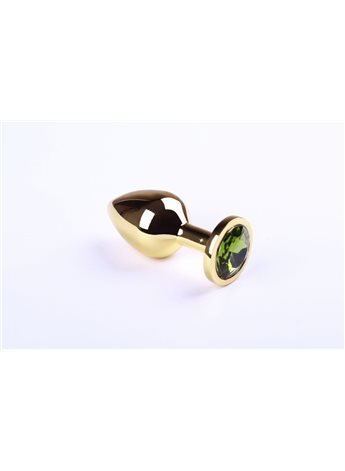Анальная пробка,Gold Chrysolite,M 280917 sLash