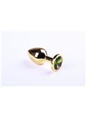 Анальная пробка,Gold Chrysolite,M 280917 sLash