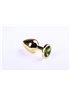 Анальная пробка,Gold Chrysolite,M 280917 sLash