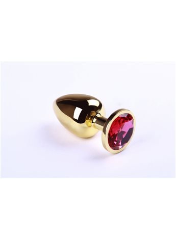 Анальная пробка,Gold Pink-Rhodolite,L 280909 sLash