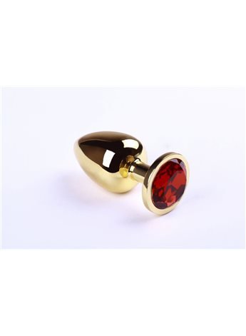 Анальная пробка,Gold Ruby,L 280902 sLash