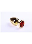 Анальная пробка,Gold Ruby,L 280902 sLash