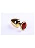 Анальная пробка,Gold Ruby,L 280902 sLash