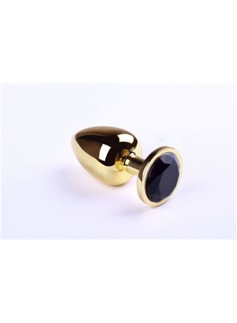 Анальная пробка,Gold Black Diamond,L 280900 sLash