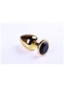 Анальная пробка,Gold Black Diamond,L 280900 sLash