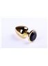 Анальная пробка,Gold Black Diamond,L 280900 sLash