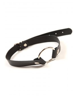 Кляп Leather O-Ring Gag, BLACK 280182 sLash