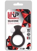 Эрекционное кольцо LIT-UP SILICONE STIMU RING 2, BLACK DT21156 Dream Toys