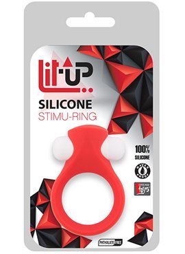 Эрекционное кольцо LIT-UP SILICONE STIMU RING 2, RED DT21157 Dream Toys