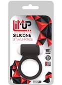 Эрекционное кольцо LIT-UP SILICONE STIMU RING 3, BLACK DT21158 Dream Toys