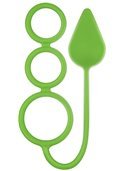 Анальная пробка  RENEGADE 3 RING CIRCUS MEDIUM, GREEN T280184 NS Novelties