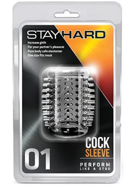 Насадка STAY HARD - COCK SLEEVE 01, CLEAR T330217 Blush