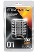 Насадка STAY HARD - COCK SLEEVE 01, CLEAR T330217 Blush