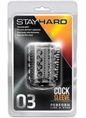 Насадка STAY HARD - COCK SLEEVE 03, CLEAR T330219 Blush