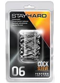 Насадка STAY HARD - COCK SLEEVE 06, CLEAR T330222 Blush