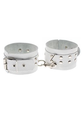 Оковы Leather Restraints Leg Cuffs, WHITE 280162 sLash