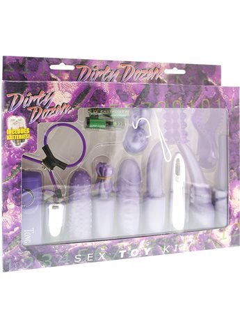 Эротический набор Dirty Dozen Sex Toy Kit с вибрацией – розовый