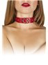 Ошейник Leather Restraints Collar, RED 280164 sLash