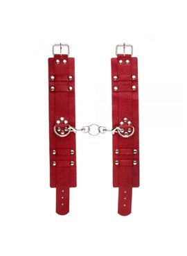 Оковы Leather Dominant Leg Cuffs, RED 280155 sLash