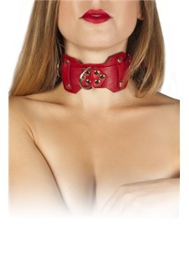 Ошейник VIP Leather Collar, RED 280170 sLash