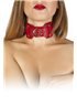 Ошейник VIP Leather Collar, RED 280170 sLash