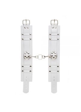 Оковы Leather Dominant Leg Cuffs,WHITE 280156 sLash