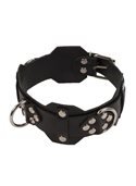 Ошейник VIP Leather Collar, BLACK 280169 sLash