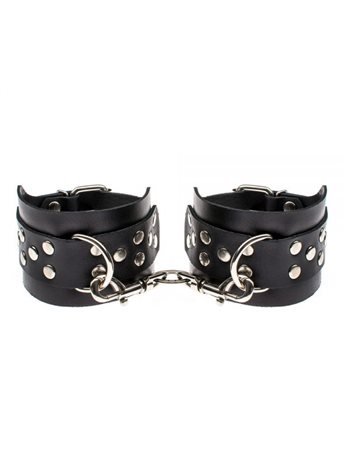 Оковы Leather Leg Cuffs, BLACK 280174 sLash